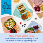 Bentgo Easyboxes 3-Compartment Food Containers 8-Piece Set