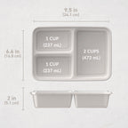 Bentgo Prep 3-Compartment Meal Prep Containers (20-Piece)